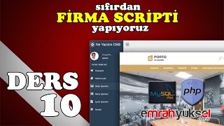 86-Php Dersleri - B�l�m 10- Pdo Y�netim Panelli Porto Firma Scripti Site Ayarlar? y�netim mod�l�-02