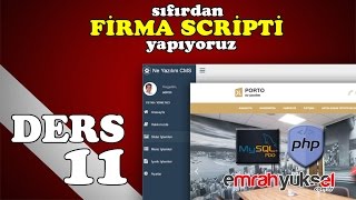 87-Php Dersleri - B�l�m 11- Pdo Y�netim Panelli Porto Firma Scripti Site Ayarlar? y�netim mod�l�-03